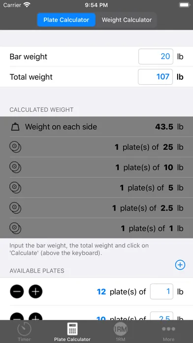 Zrzuty ekranu WOTools - Workout tools