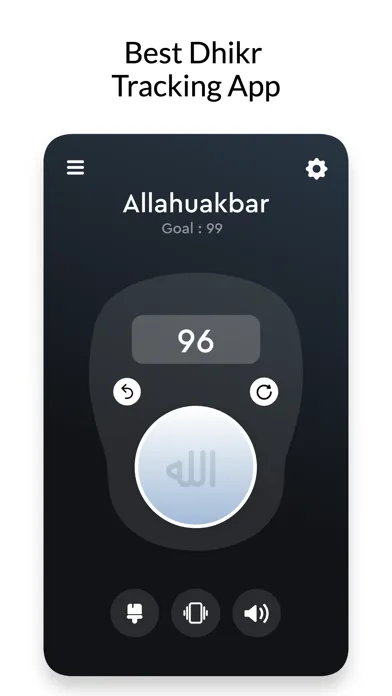 Ảnh chụp màn hình của Tasbih Counter: Dhikr App Pro
