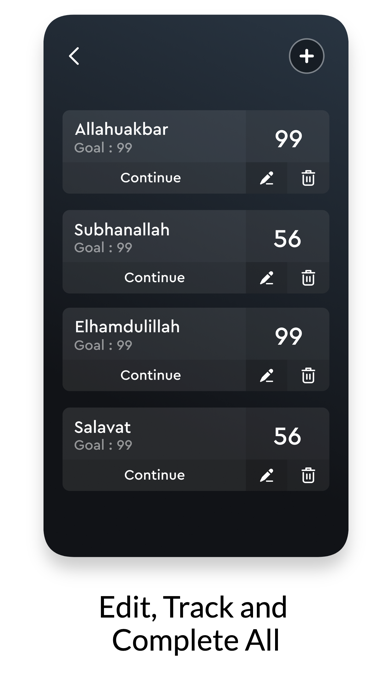 Capturas de tela do Tasbih Counter: Dhikr App Pro