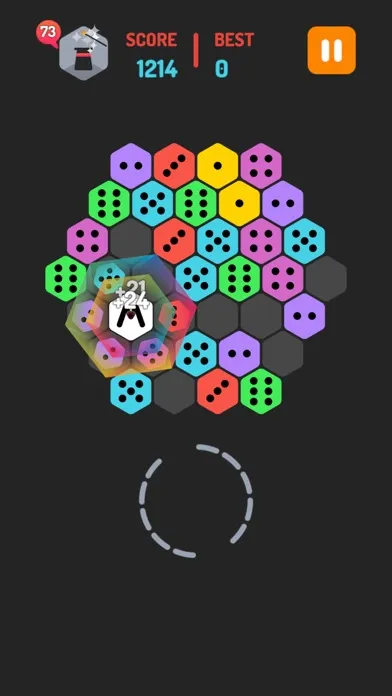 Capturas de pantalla de DomiMerge: Hexa Puzzle