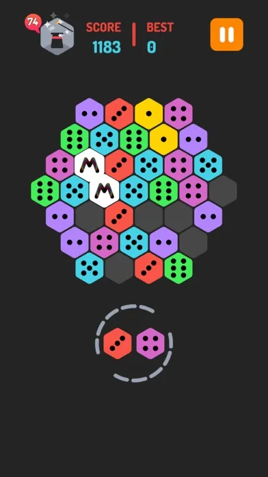 Capturas de pantalla de DomiMerge: Hexa Puzzle
