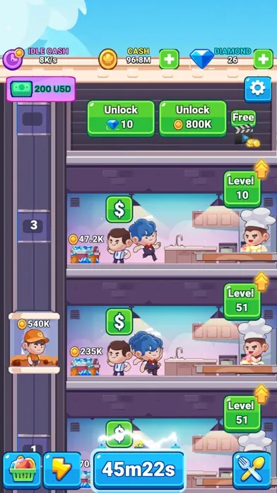 Idle Canteen Tycoon: Idle Food 스크린샷