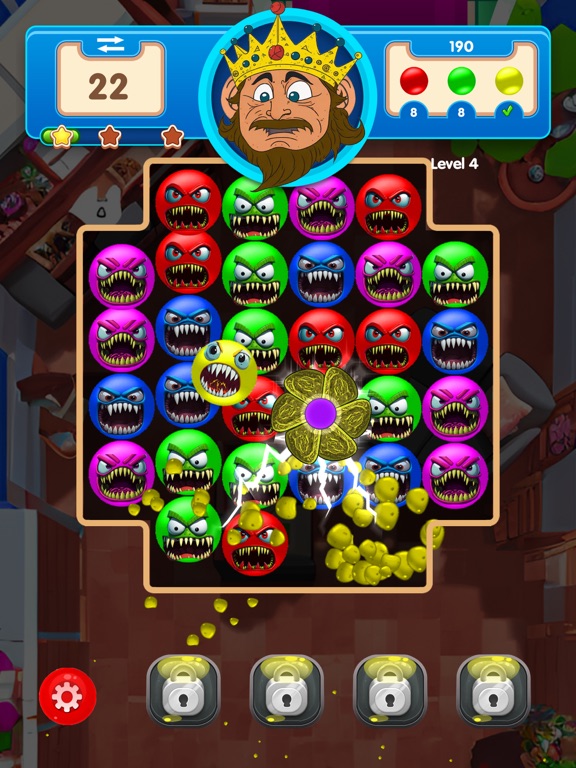 POP Germs: Match 3 Puzzle iPad 应用截图