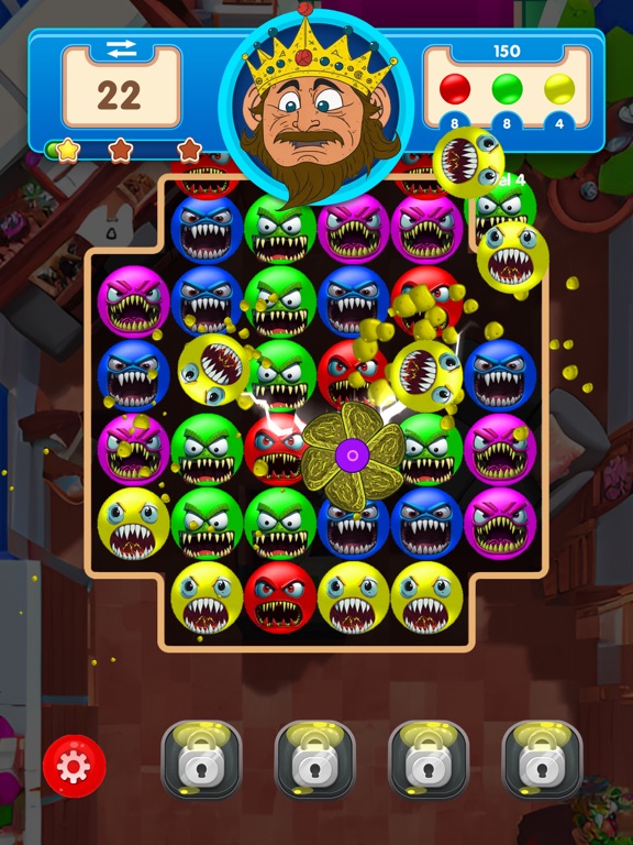 POP Germs: Match 3 Puzzle iPad 应用截图