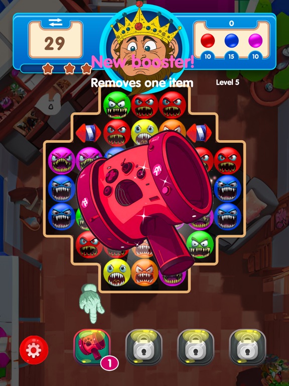 POP Germs: Match 3 Puzzle iPad 应用截图