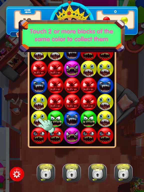 POP Germs: Match 3 Puzzle iPad 应用截图