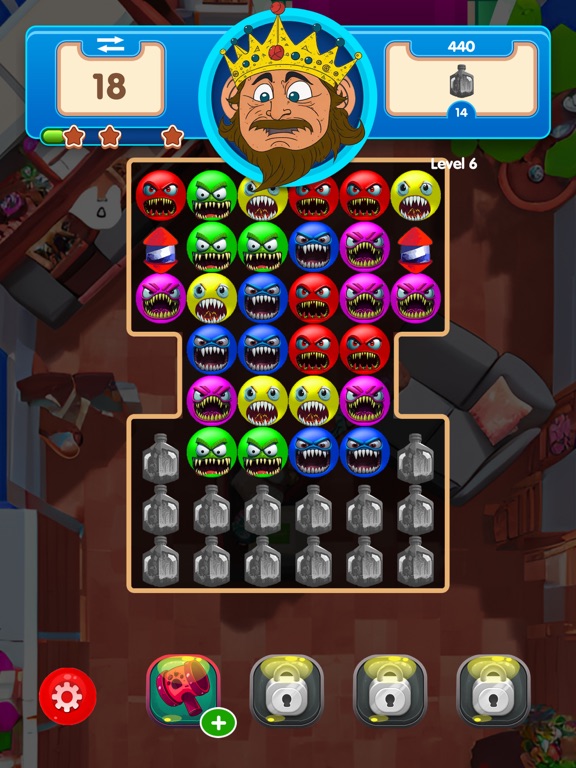 POP Germs: Match 3 Puzzle iPad 应用截图