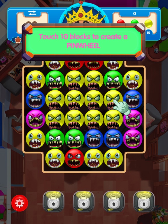 POP Germs: Match 3 Puzzle iPad 应用截图