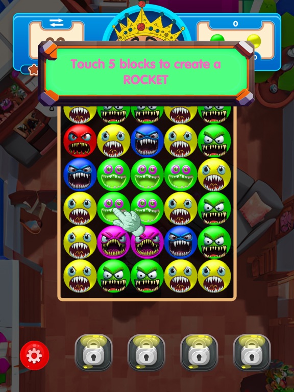 POP Germs: Match 3 Puzzle iPad 应用截图