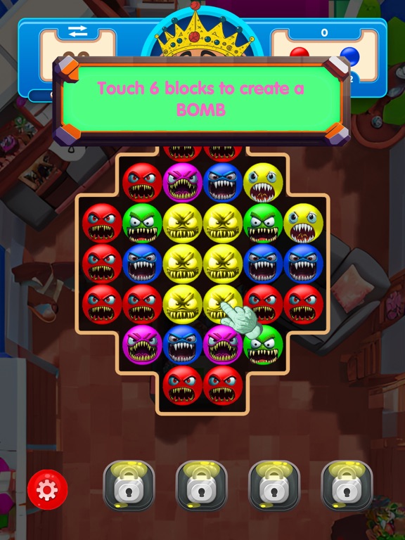 POP Germs: Match 3 Puzzle iPad 应用截图