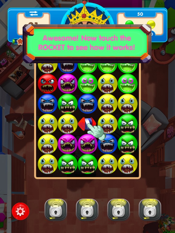 POP Germs: Match 3 Puzzle iPad 应用截图