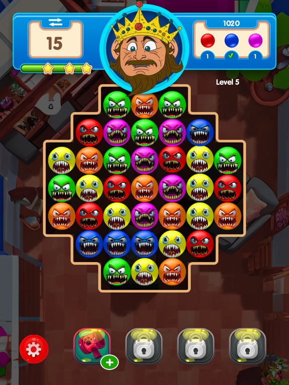 POP Germs: Match 3 Puzzle iPad 应用截图