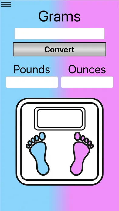 Capturas de tela do Baby Weight Converter