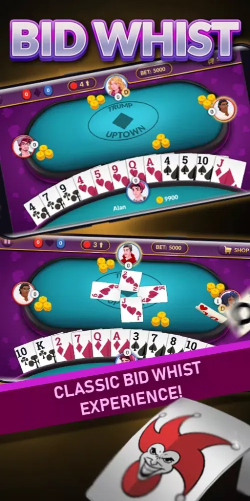 Capturas de pantalla de Bid Whist - Offline Card Games