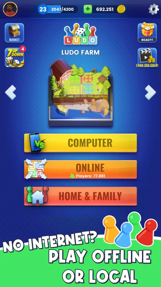 Screenshot di Ludo - Offline Board Game