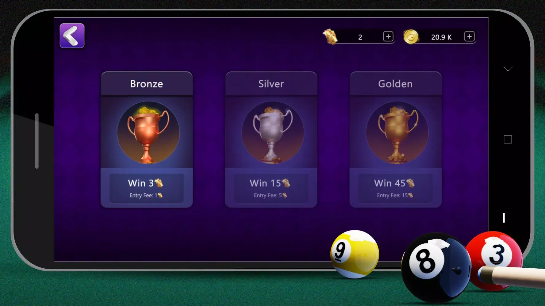 Tangkapan layar 8 Ball Billiards Offline Pool