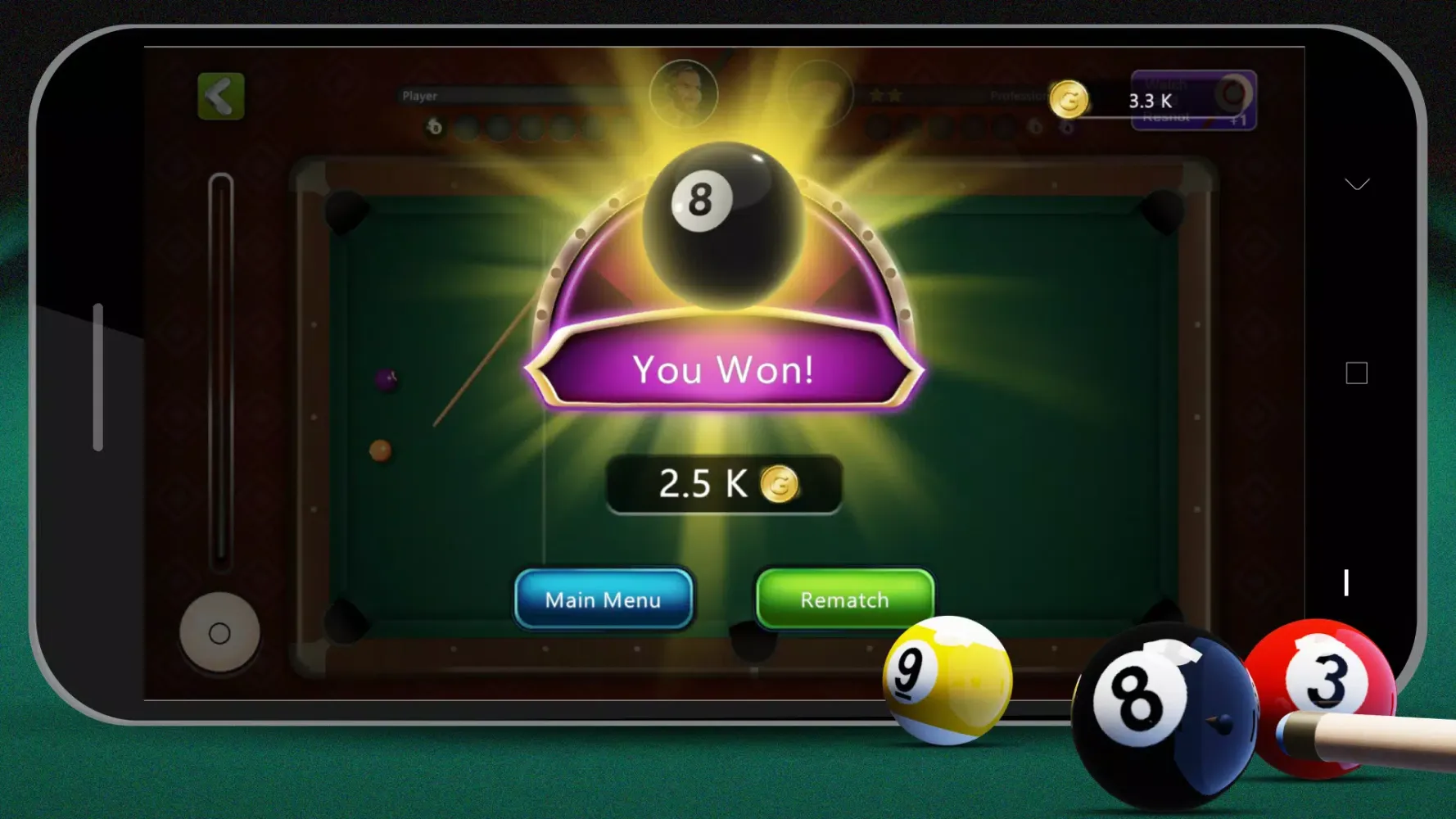 Tangkapan layar 8 Ball Billiards Offline Pool