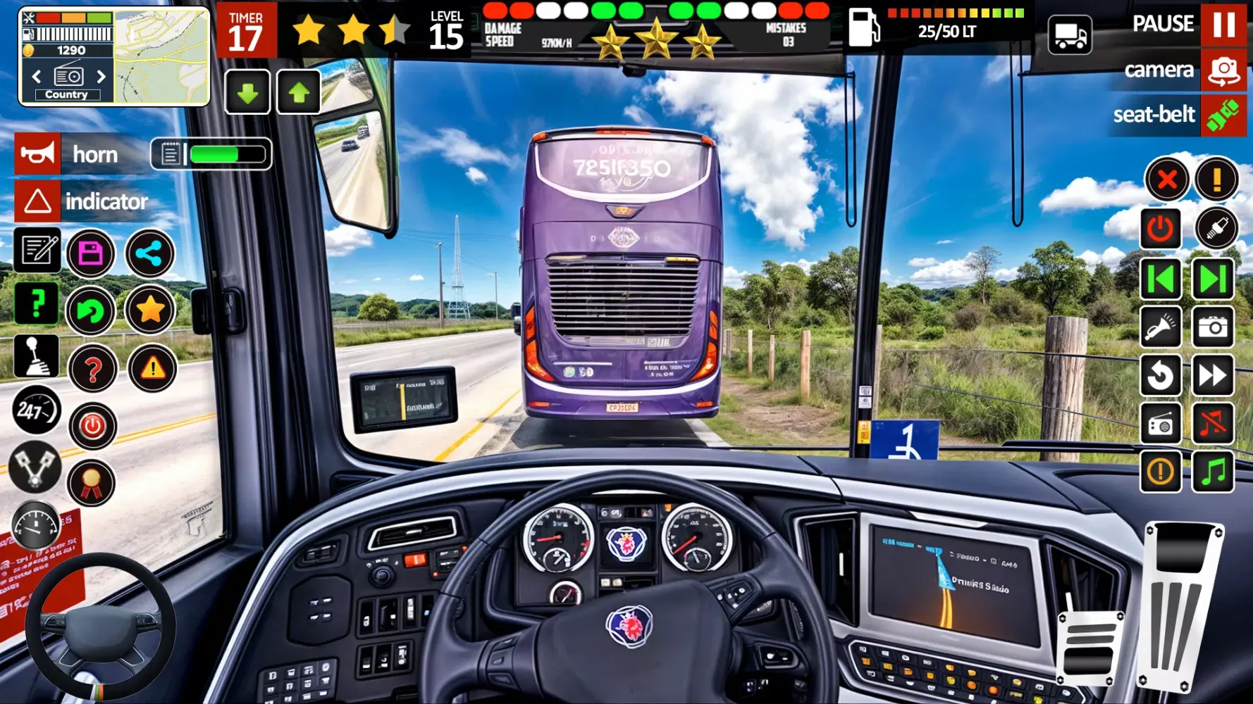 Euro Bus Game Simulator 3D سکرین شاٹس