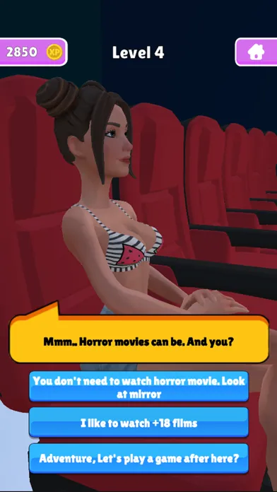 Tangkapan layar Love Story 3D - Date Simulator