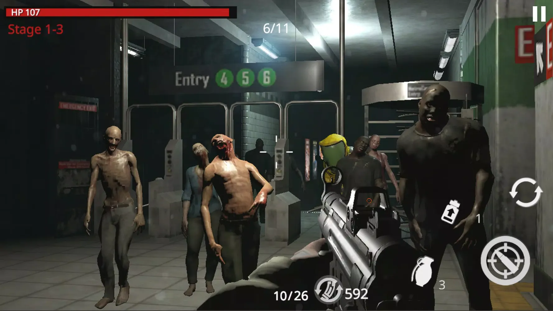 Zombie city :shooting survival 스크린샷