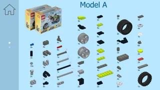 3-Wheel Moto for LEGO Creator 31018 x 2 Sets - Building Instructions سکرین شاٹس