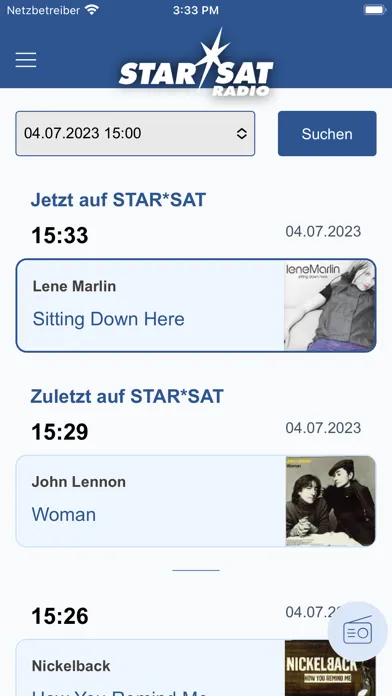Screenshot di STAR*SAT RADIO