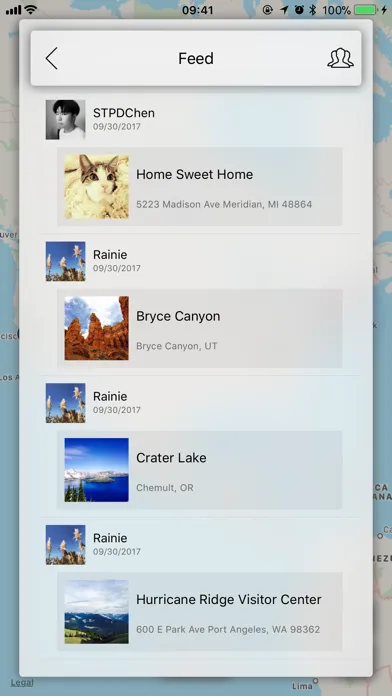 Tangkapan layar Places - Your Life Recorder