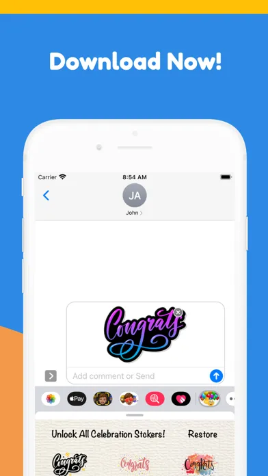 Celebration Stickers स्क्रीनशॉट