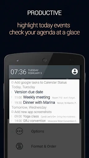 Calendar Status Pro Screenshots
