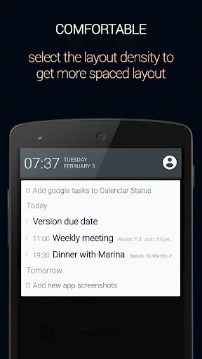 Calendar Status Pro Screenshots