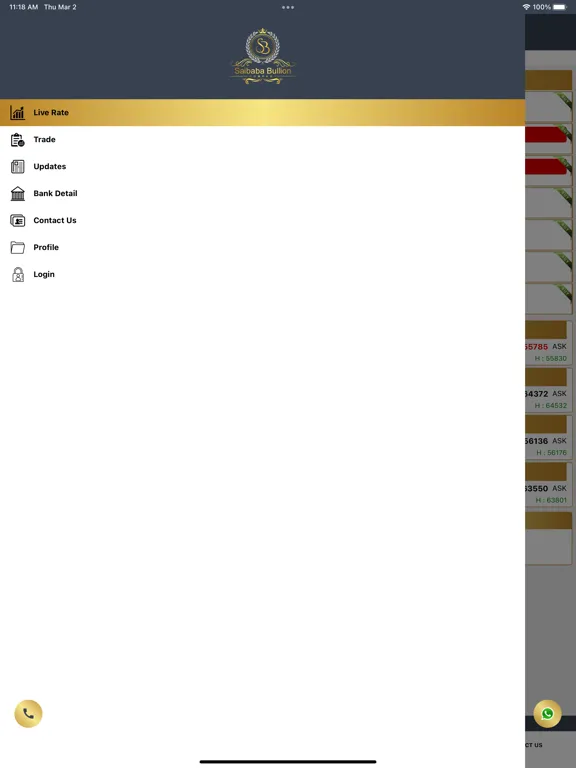 Saibaba Bullion iPad  स्क्रीनशॉट