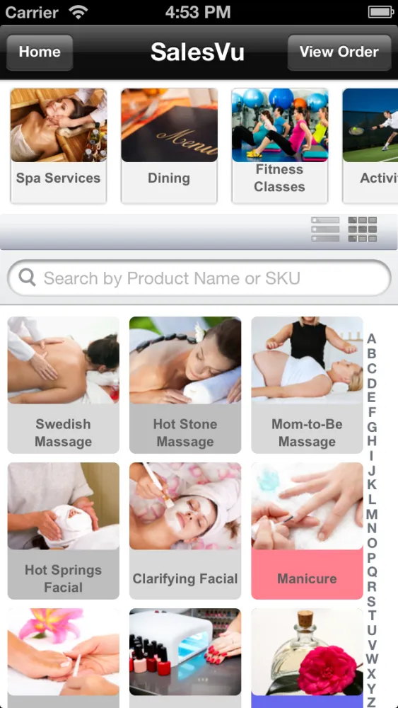 Tangkapan layar SalesVu POS for iPhone