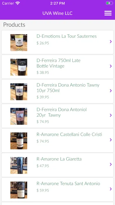 Zrzuty ekranu UVA Wine Shoppe Key West