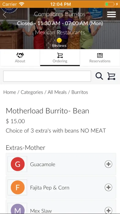 Compadres Burritos Take Out Screenshots