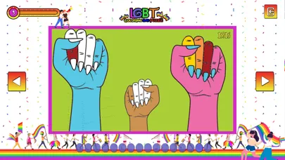 Tangkapan skrin LGBT Coloring Book