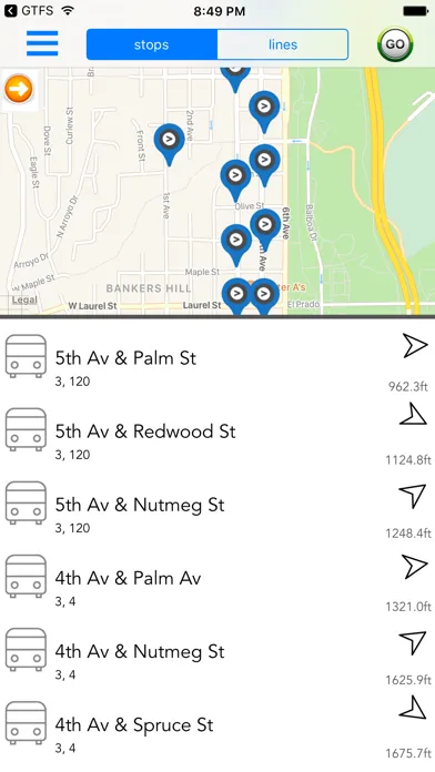 San Diego Public Transport स्क्रीनशॉट