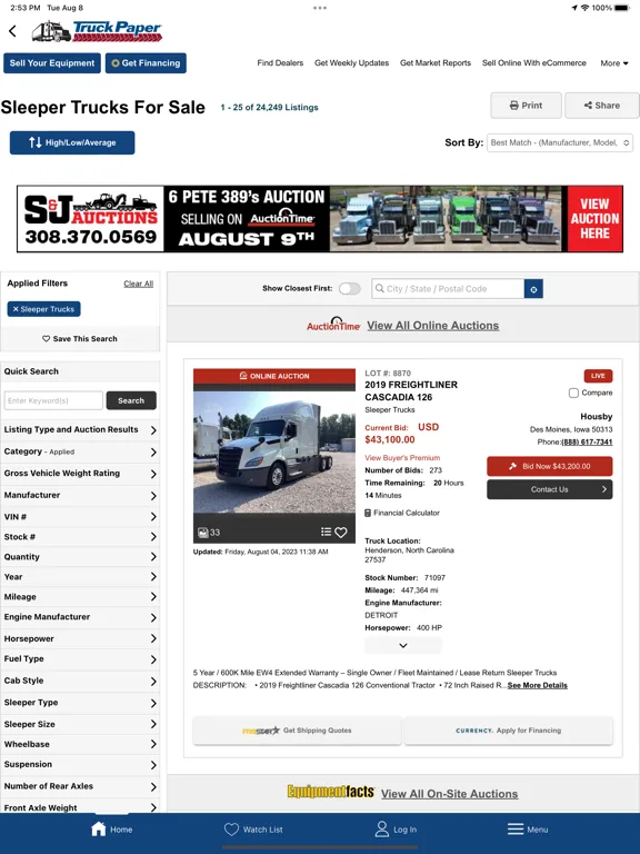 Zrzuty ekranu Truck Paper iPad 