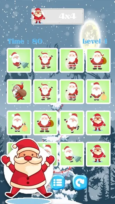 Captures d'écran de Santa Claus & Christmas Match Find The Pairs