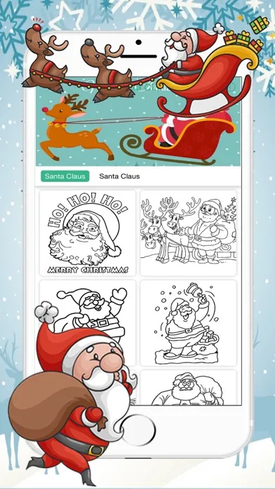 تصاویر Santa Claus - Merry Christmas Coloring Book