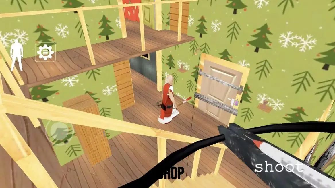 Screenshot di Scary Santa horror game