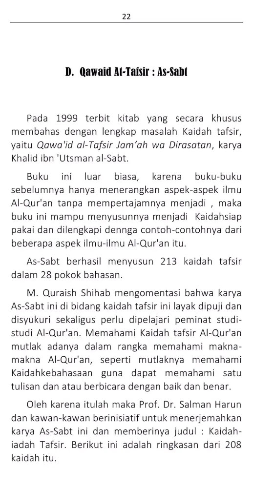 Screenshot di Kaidah Tafsir By Ahmad Sarwat