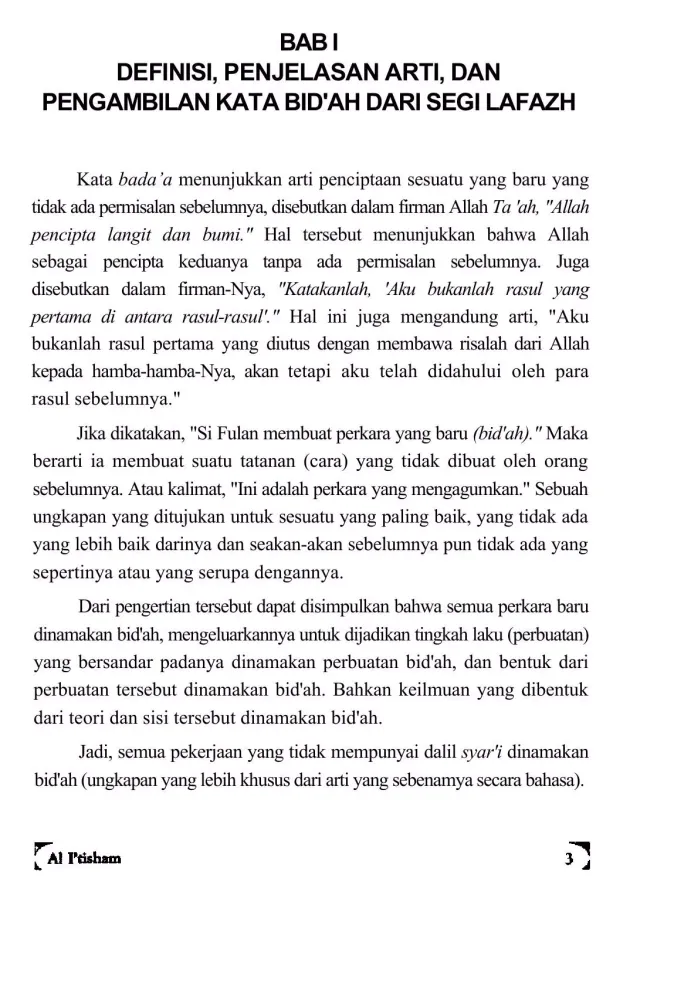 Capturas de pantalla de Al I'thisham Buku Bid'ah Sunah
