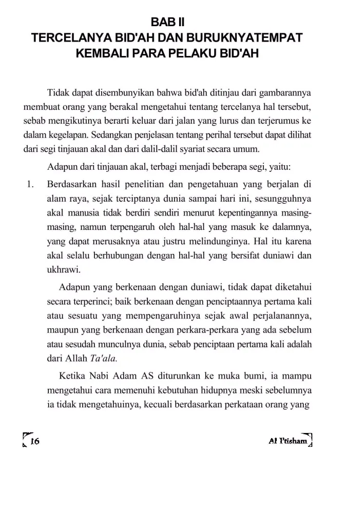 Capturas de pantalla de Al I'thisham Buku Bid'ah Sunah