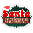 Santa Protects Christmas Tree Santa Protects Christmas Tree