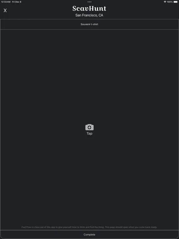 Scav-Hunt iPad 應用截圖