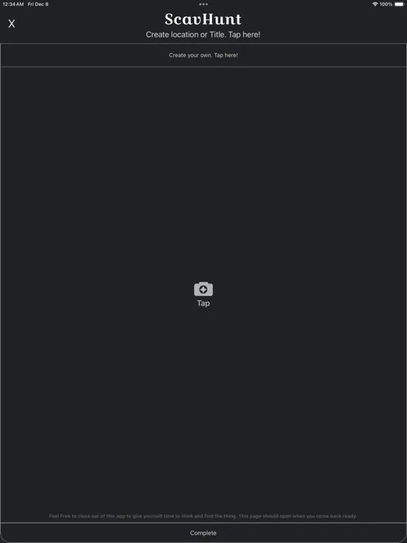 Scav-Hunt iPad 應用截圖