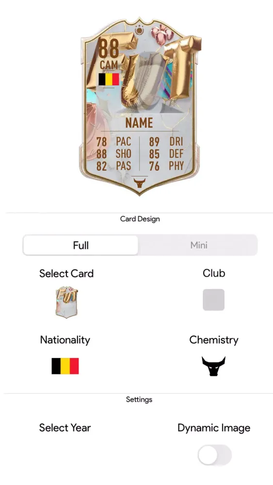 Скриншоты UT 23 Card Creator