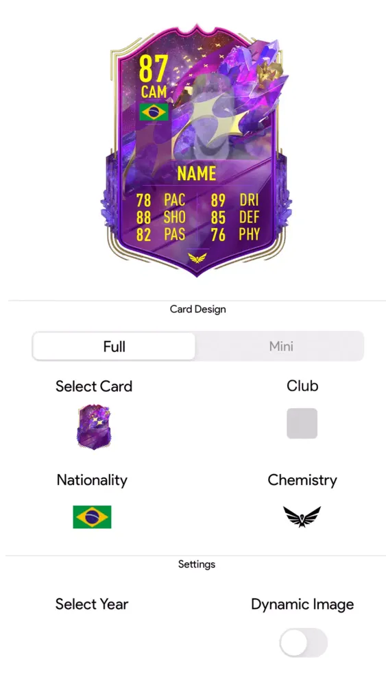 Скриншоты UT 23 Card Creator