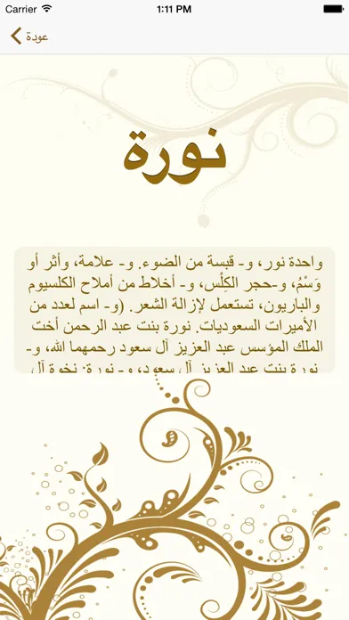 معاني الأسماء Screenshots