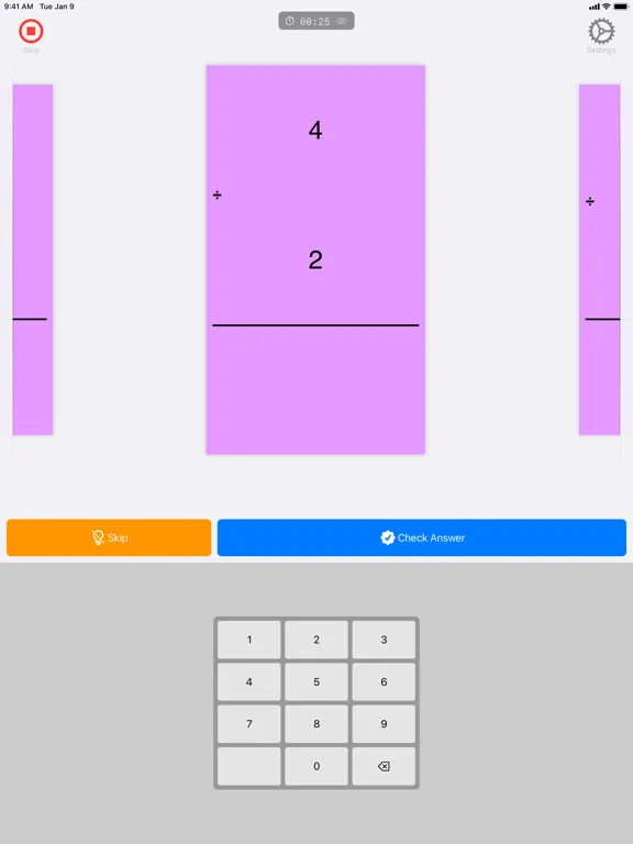 FlashToPass - Math Flash Cards iPad 应用截图